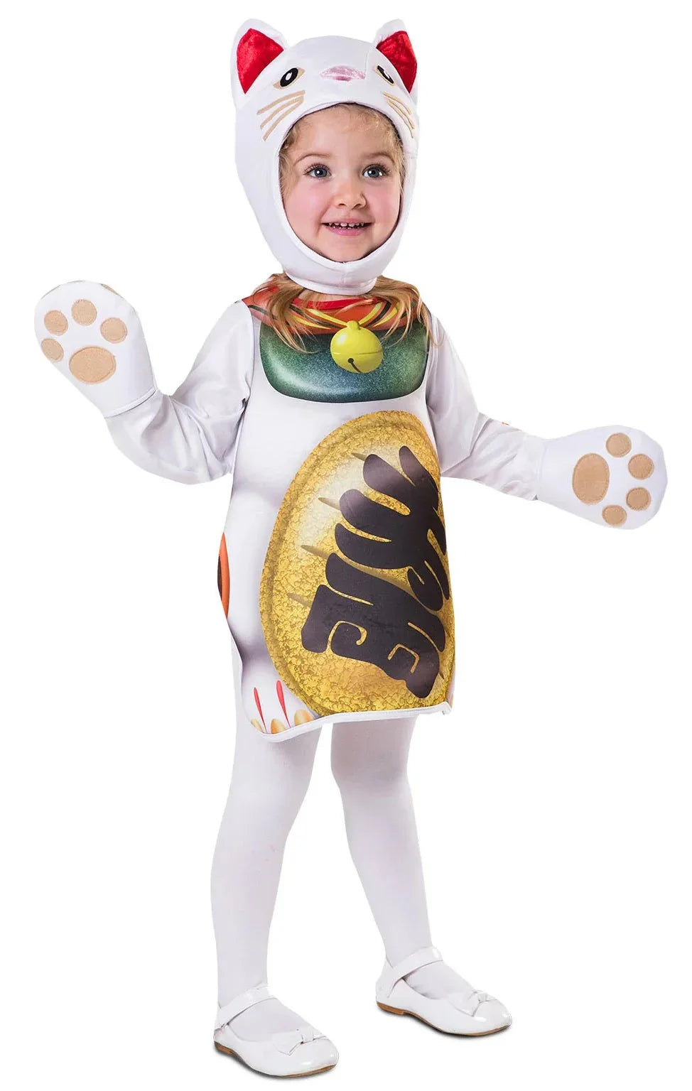 Disfraz de Gato Japonés de la Suerte para Bebé Gato Viving